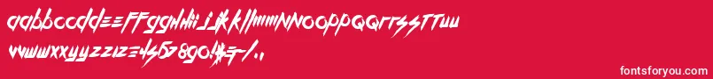 KillTheNoise Font – White Fonts on Red Background