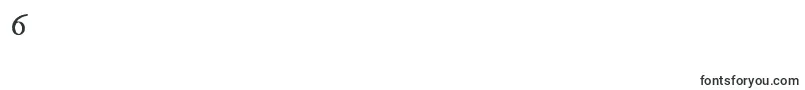 フォントImfedpsc28p – フォント数字6