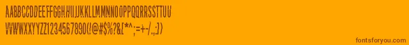 fuente PuoleltaToiselle – Fuentes Marrones Sobre Fondo Naranja