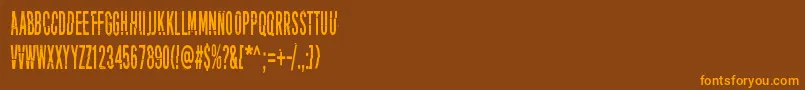 PuoleltaToiselle Font – Orange Fonts on Brown Background