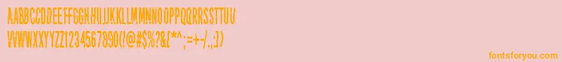 PuoleltaToiselle Font – Orange Fonts on Pink Background