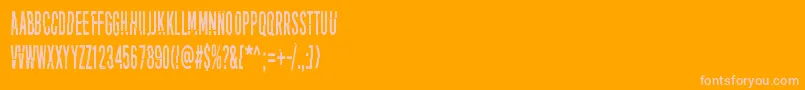 PuoleltaToiselle Font – Pink Fonts on Orange Background