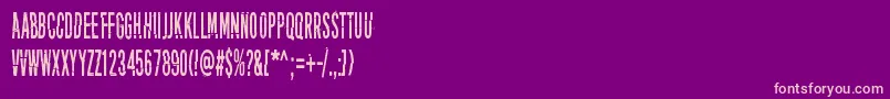 PuoleltaToiselle Font – Pink Fonts on Purple Background