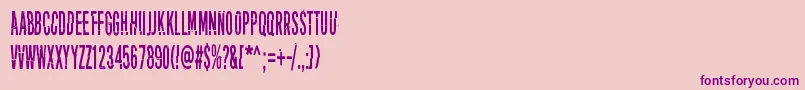 PuoleltaToiselle Font – Purple Fonts on Pink Background