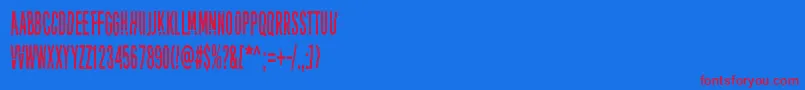 PuoleltaToiselle Font – Red Fonts on Blue Background