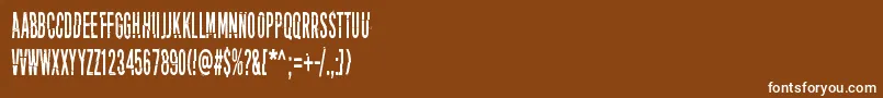 PuoleltaToiselle Font – White Fonts on Brown Background