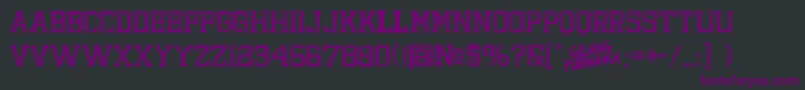BandungHardcoreGp Font – Purple Fonts on Black Background
