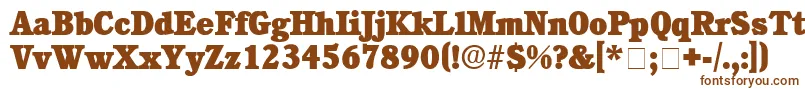 ChoreaDisplaySsiBlack Font – Brown Fonts on White Background