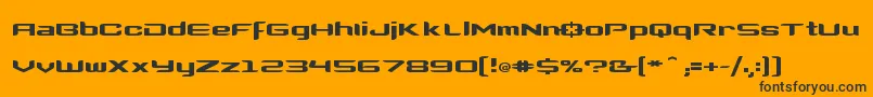 Clonewars2 Font – Black Fonts on Orange Background