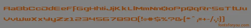 Clonewars2 Font – Brown Fonts on Gray Background