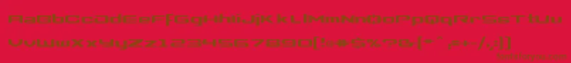 Clonewars2 Font – Brown Fonts on Red Background