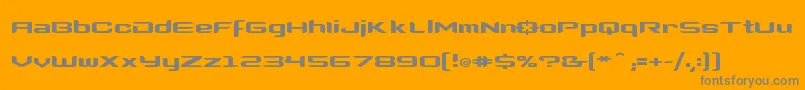 Clonewars2 Font – Gray Fonts on Orange Background