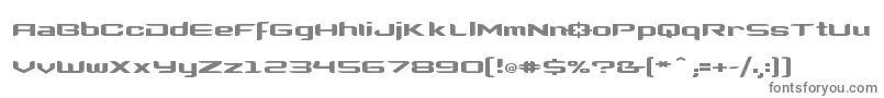 Clonewars2 Font – Gray Fonts on White Background