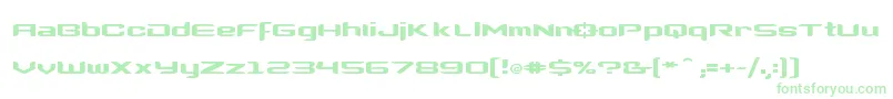 Clonewars2 Font – Green Fonts on White Background