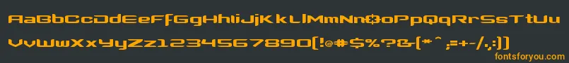 Clonewars2 Font – Orange Fonts on Black Background