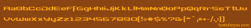 Clonewars2 Font – Orange Fonts on Brown Background