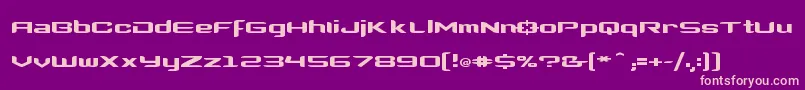 Clonewars2 Font – Pink Fonts on Purple Background