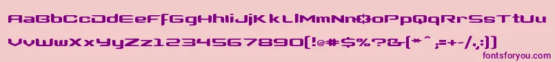 Clonewars2 Font – Purple Fonts on Pink Background