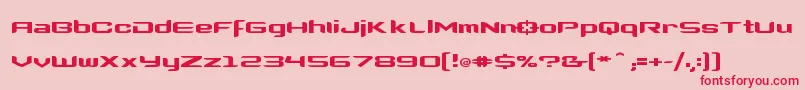 Clonewars2 Font – Red Fonts on Pink Background