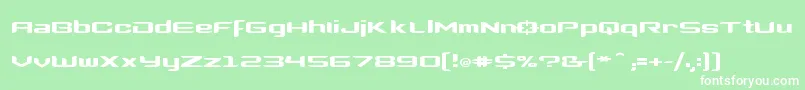 Clonewars2 Font – White Fonts on Green Background