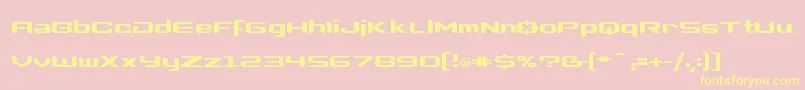 Clonewars2 Font – Yellow Fonts on Pink Background
