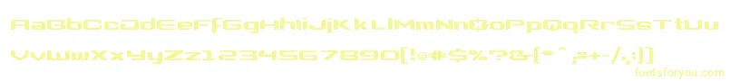 Clonewars2 Font – Yellow Fonts on White Background