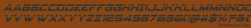 Spyagencyv3laserital Font – Black Fonts on Brown Background