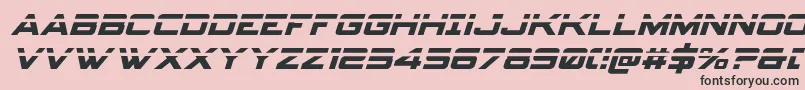 Spyagencyv3laserital Font – Black Fonts on Pink Background