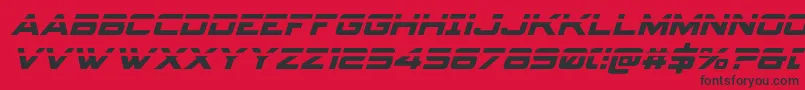 Spyagencyv3laserital Font – Black Fonts on Red Background