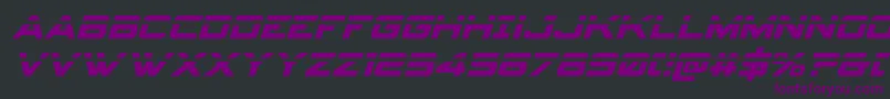 Spyagencyv3laserital Font – Purple Fonts on Black Background