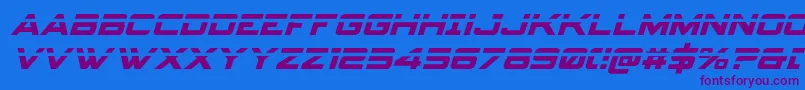 Шрифт Spyagencyv3laserital – фиолетовые шрифты на синем фоне