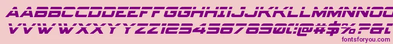 Spyagencyv3laserital Font – Purple Fonts on Pink Background