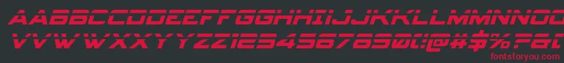 Spyagencyv3laserital Font – Red Fonts on Black Background