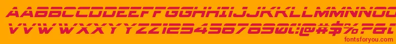 Spyagencyv3laserital Font – Red Fonts on Orange Background
