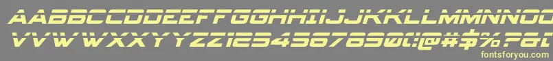 Spyagencyv3laserital Font – Yellow Fonts on Gray Background