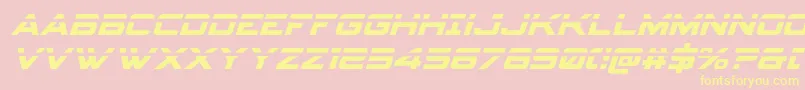Шрифт Spyagencyv3laserital – жёлтые шрифты на розовом фоне