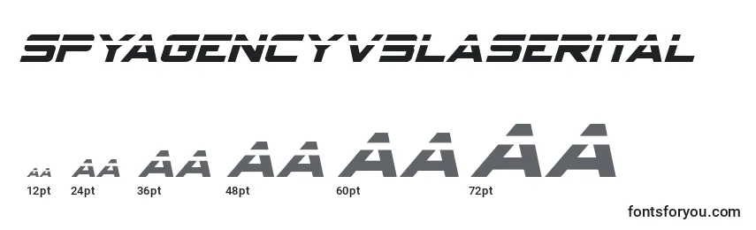 Размеры шрифта Spyagencyv3laserital