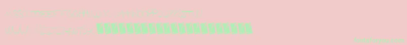 Futuregirlfriend Font – Green Fonts on Pink Background