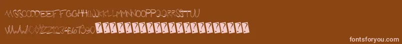 Futuregirlfriend Font – Pink Fonts on Brown Background