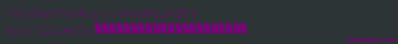 Шрифт Futuregirlfriend – фиолетовые шрифты на чёрном фоне