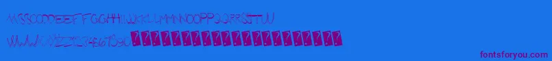 Futuregirlfriend-fontti – violetit fontit sinisellä taustalla