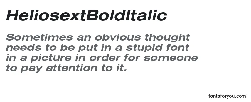 HeliosextBoldItalic Font