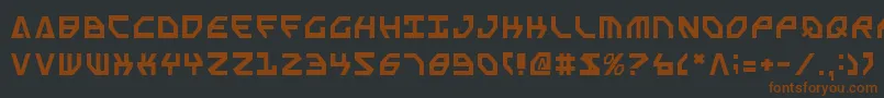 Шрифт ScarabScript – коричневые шрифты на чёрном фоне