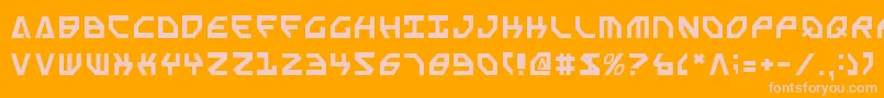 フォントScarabScript – オレンジの背景にピンクのフォント