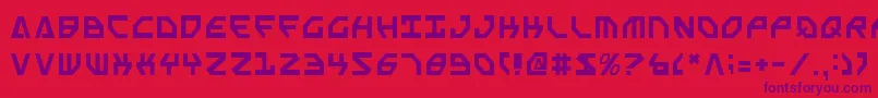 ScarabScript Font – Purple Fonts on Red Background