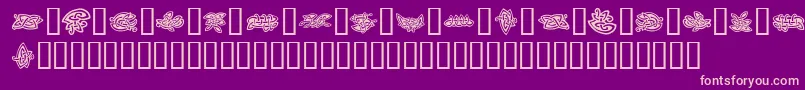TattooNo2 Font – Pink Fonts on Purple Background