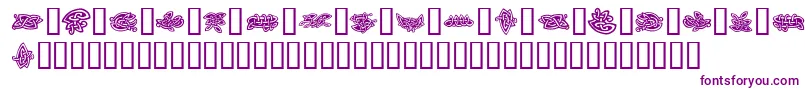 TattooNo2 Font – Purple Fonts on White Background