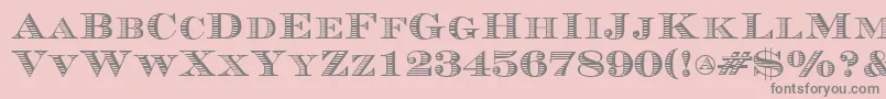 Currency Font – Gray Fonts on Pink Background