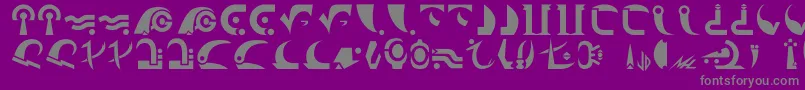 Centauri-Schriftart – Graue Schriften auf violettem Hintergrund