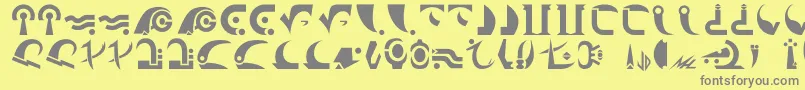 More about Centauri Font Centauri Font – Gray Fonts on Yellow Background